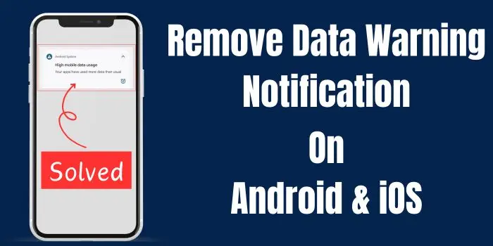 How To Remove Data Warning Notification?